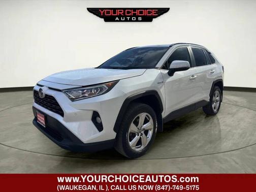 Blizzard Pearl 2021 Toyota RAV4 Hybrid XLE Premium AWD (Natl)