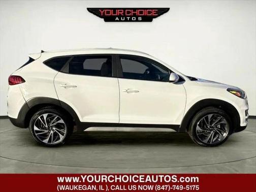 Dazzling White 2019 Hyundai TUCSON Sport FWD