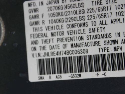 2011 Honda CR-V 4WD 5dr EX-L