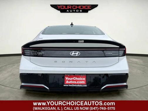 Serenity White 2025 Hyundai SONATA SEL FWD