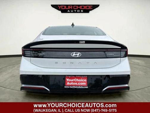 Serenity White 2025 Hyundai SONATA SEL FWD