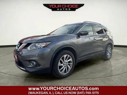 Gun Metallic 2015 Nissan Rogue AWD 4dr SL