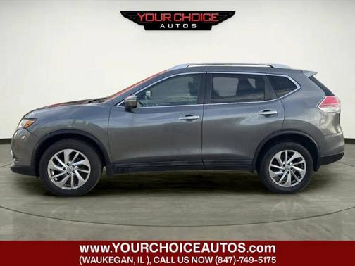 Gun Metallic 2015 Nissan Rogue AWD 4dr SL