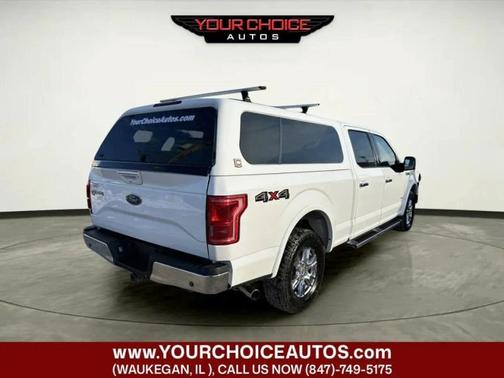 White Platinum Metallic Tri-Coat 2015 Ford F-150 4WD SuperCrew 157" Lariat