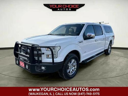 White Platinum Metallic Tri-Coat 2015 Ford F-150 4WD SuperCrew 157" Lariat