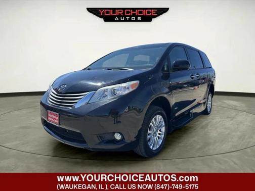 Midnight Black Metallic 2016 Toyota Sienna 5dr 8-Pass Van XLE FWD (Natl)