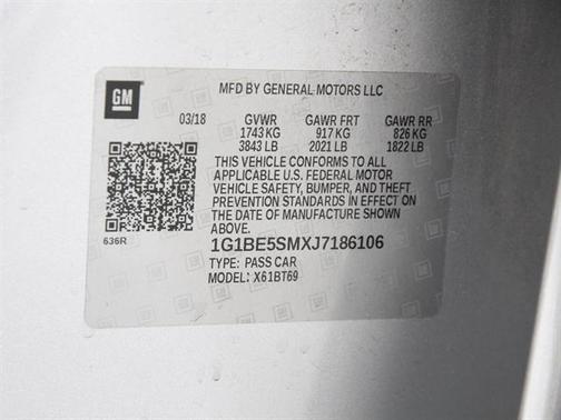 2018 Chevrolet Cruze LT