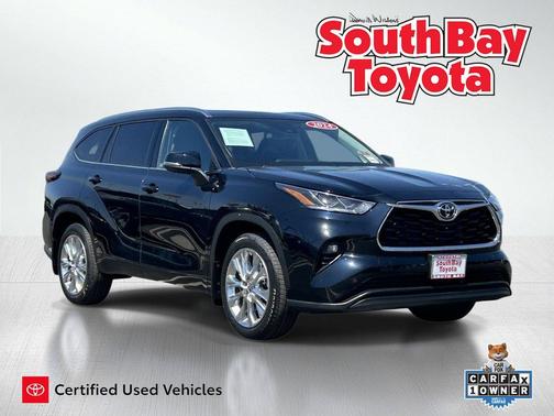 Midnight Black Metallic 2024 Toyota Highlander Limited