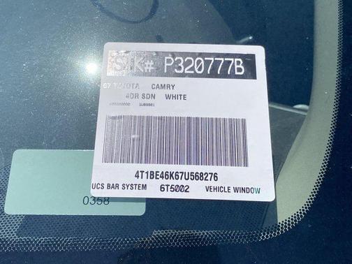 Black 2007 Toyota Camry LE