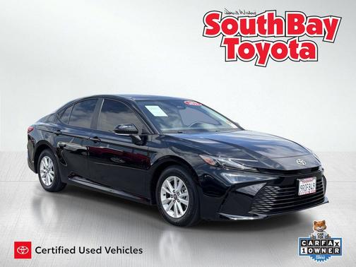 Midnight Black Metallic 2025 Toyota Camry LE