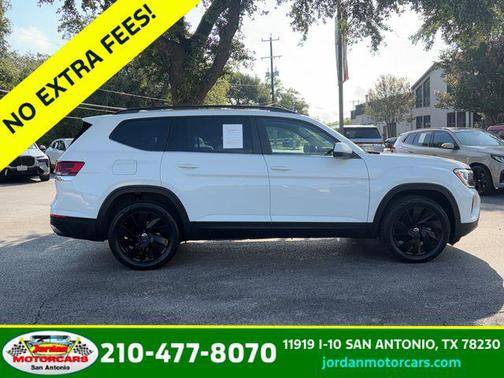 Pure White 2024 Volkswagen Atlas 2.0T SE w/Technology