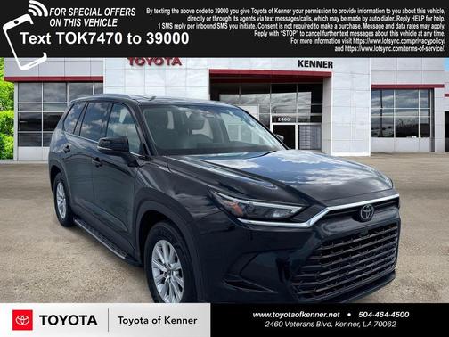 Midnight Black Metallic 2025 Toyota Grand Highlander XLE