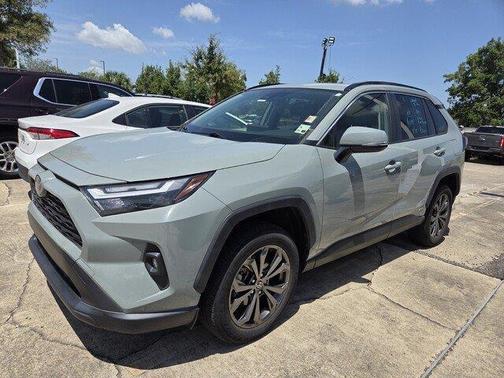 Lunar Rock 2022 Toyota RAV4 Hybrid XLE Premium