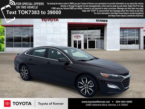 Black Cherry Metallic 2021 Chevrolet Malibu FWD RS