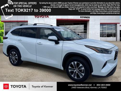 Wind Chill Pearl 2024 Toyota Highlander XLE