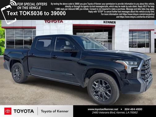 Midnight Black Metallic 2022 Toyota Tundra Platinum