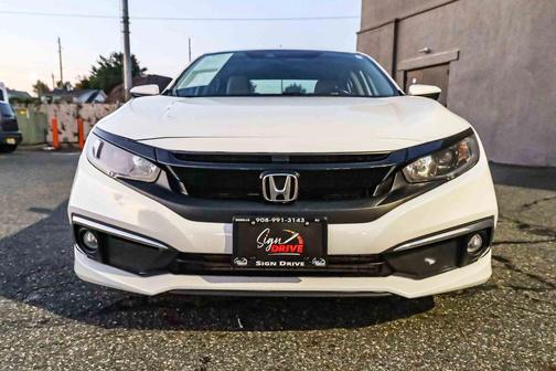 Platinum White Pearl 2020 Honda Civic EX