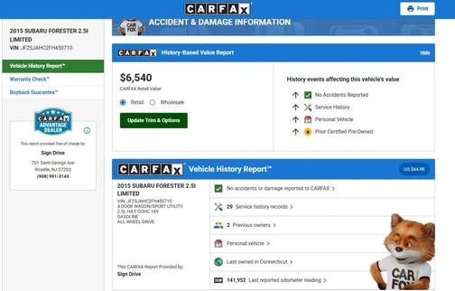 2015 Subaru Forester 2.5i Limited