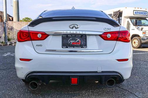 Moonlight White 2015 INFINITI Q50 Premium