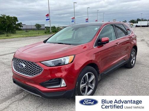 Rapid Red Metallic Tinted Clearcoat 2024 Ford Edge SEL