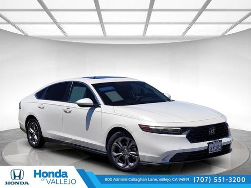 Platinum White Pearl 2024 Honda Accord EX