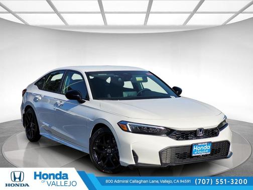 Platinum White Pearl 2026 Honda Civic Sport