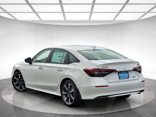 Platinum White Pearl 2026 Honda Civic Hybrid Sport Touring