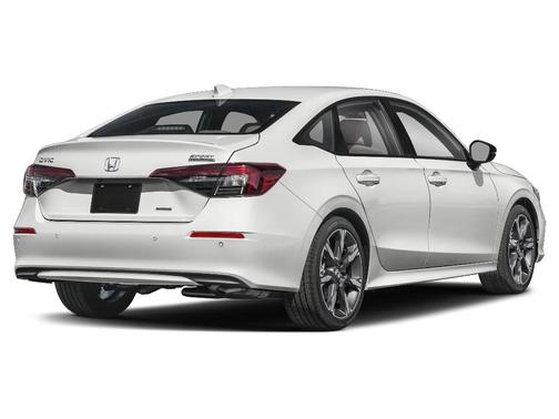 Platinum White Pearl 2026 Honda Civic Hybrid Sport Touring