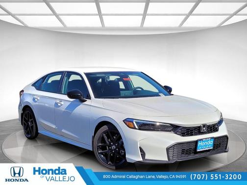 Platinum White Pearl 2026 Honda Civic Sport