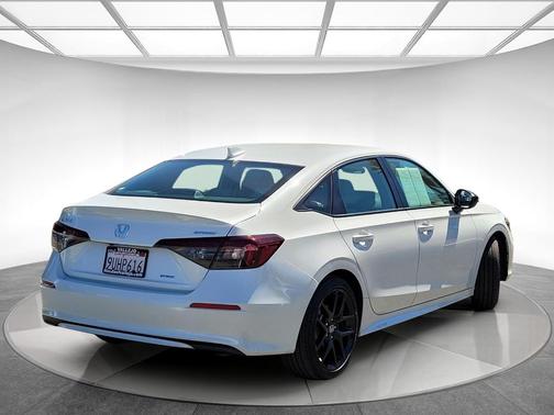 Platinum White Pearl 2025 Honda Civic Hybrid