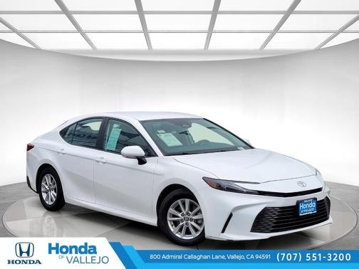 White 2025 Toyota Camry LE