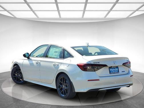 Platinum White 2026 Honda Civic Hybrid Sport