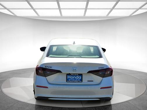Platinum White 2026 Honda Civic Hybrid Sport