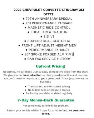 2023 Chevrolet Corvette Stingray w/3LT