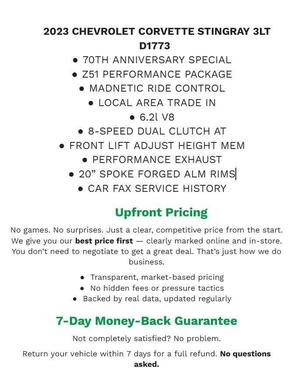2023 Chevrolet Corvette Stingray w/3LT