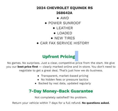 2024 Chevrolet Equinox AWD RS