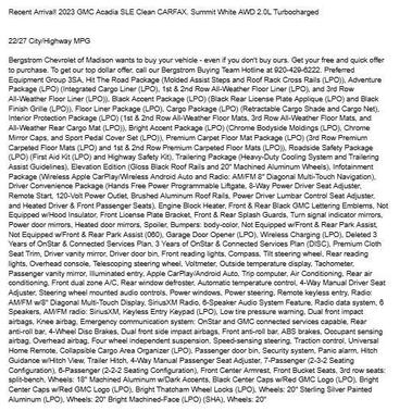 2023 GMC Acadia AWD SLE