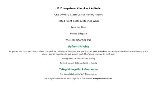 2025 Jeep Grand Cherokee L Altitude