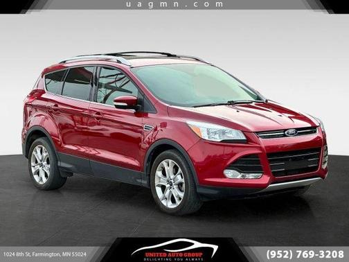Red 2015 Ford Escape Titanium