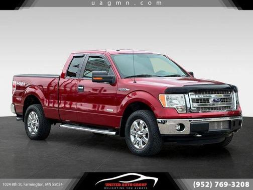 Red 2013 Ford F-150 XLT
