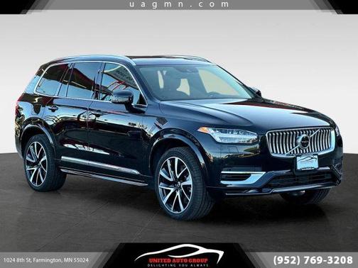 Black 2021 Volvo XC90 Recharge Plug-In Hybrid T8 Inscription Expression 6 Passenger