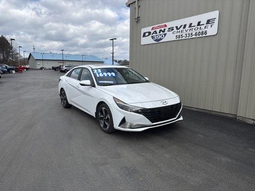 Ceramic White 2023 Hyundai ELANTRA HEV Limited