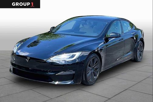 Solid Black 2021 Tesla Model S Plaid