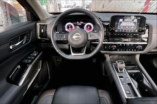 Scarlet Ember Tintcoat 2025 Nissan Pathfinder Platinum FWD