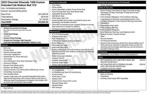 2022 Chevrolet Silverado 1500 Custom