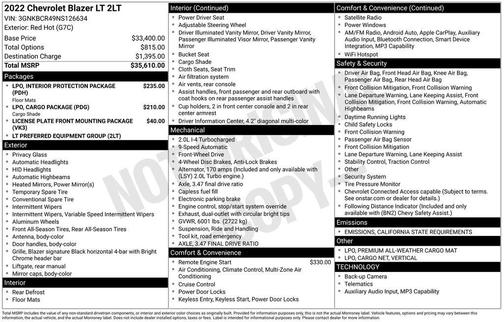 2022 Chevrolet Blazer 2LT