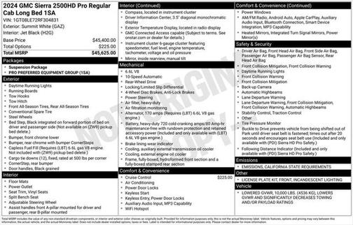 2024 GMC Sierra 2500 Base