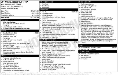 2019 GMC Acadia SLT-1