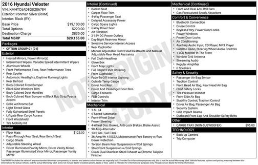 2016 Hyundai Veloster Base