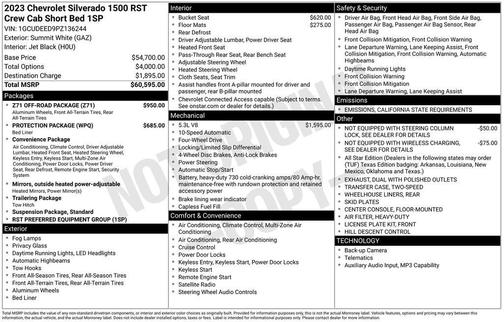 2023 Chevrolet Silverado 1500 RST